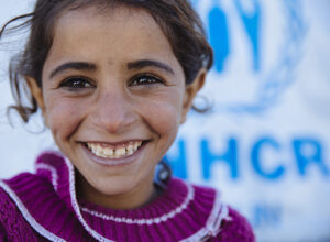 A UNHCR shelter at an informal settlement in Lebanon helps provide protection to Syrian refugees. Credit: UNHCR/ David Azia.